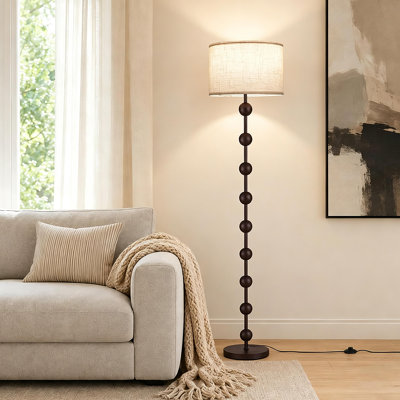 64" Modern Metal Floor Lamp with Bulb