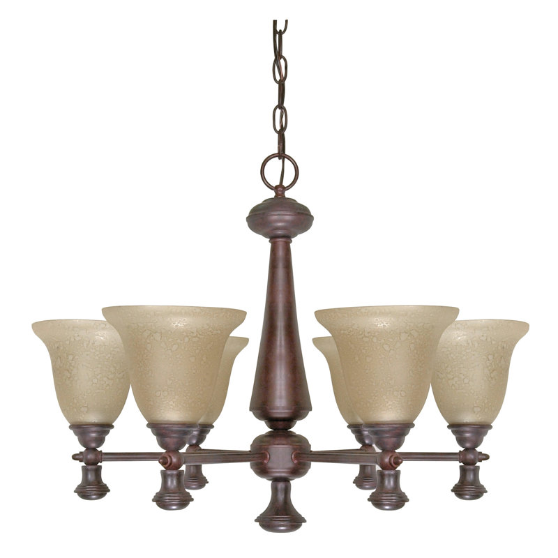 Jami 6 - Light Dimmable Classic / Traditional Chandelier, No