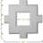 Inner Square Intersection for 8" Traditional Coffered Ceiling System