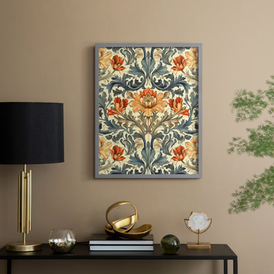 WM MORRIS Series DCCCXL  -Premium Framed Print -Ready to Hang - No Nails Required