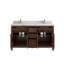 Sonoma X P 22 po De meuble-lavabo double en noyer foncé Quartz-108247254