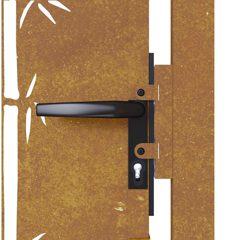 Barrière de jardin en acier 39,4 x 49,2 po vidaXL Garden, 39,4 po x 49,2 po, Brun