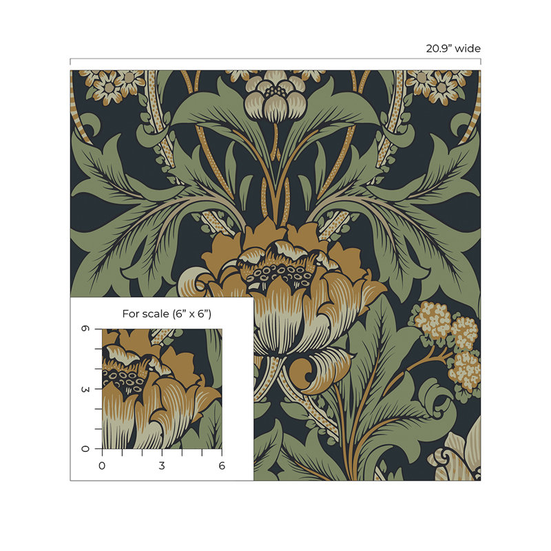 Chelly Floral Roll, Gold