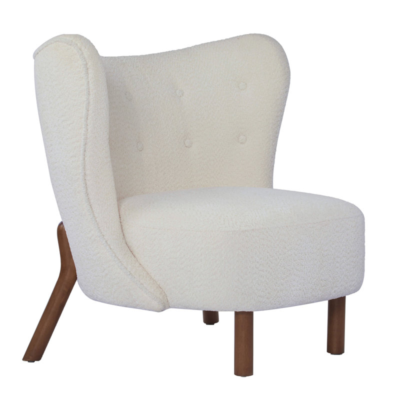 Fauteuil d'appoint rembourré sans accoudoirs