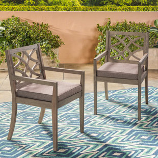 Patio Dining Armchair with Cushion