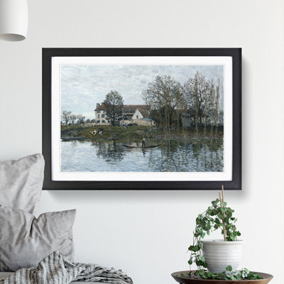 The Seine at Port Marly by Alfred Sisley - Framed Print