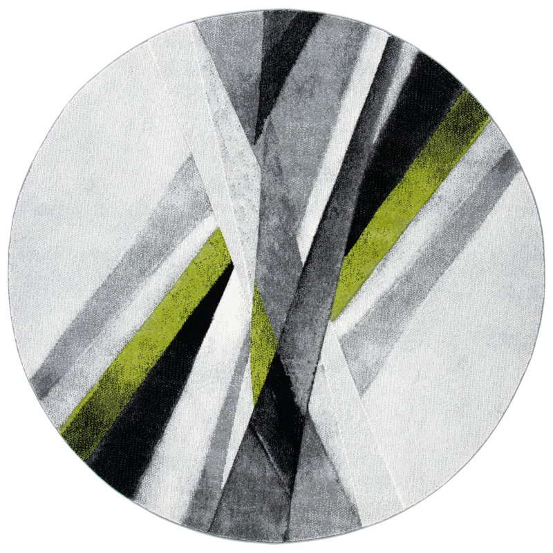 Tapis géométrique Tooele Performance, Rond 6 pi 7 po