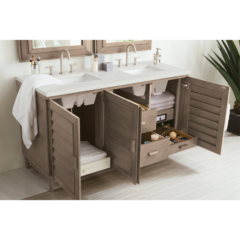 Broeder 60'' W Double Vanity, Lime Delight, Widespread