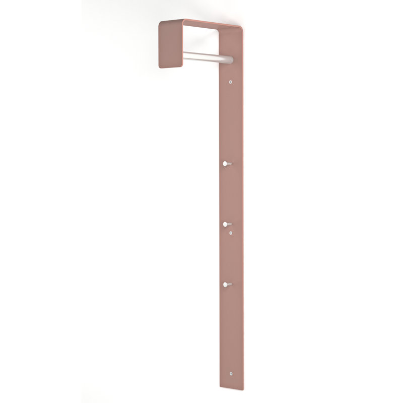 Schechter Steel Wall Hook, Beige Red