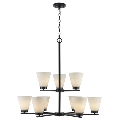 9 - Light Dimmable Empire Chandelier