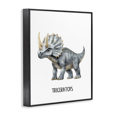 Meet The Triceratops Framed Giclee, design by Christine Simpson Art