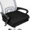 Coussin de siège Mind Reader Air-Cloud, support ergonomique pour la posture, soulagement de la pression et réduction de la douleur, portable avec housse lavable, mousse à mémoire de forme, L 18 po x l 17,5 po x H 3 po, noir