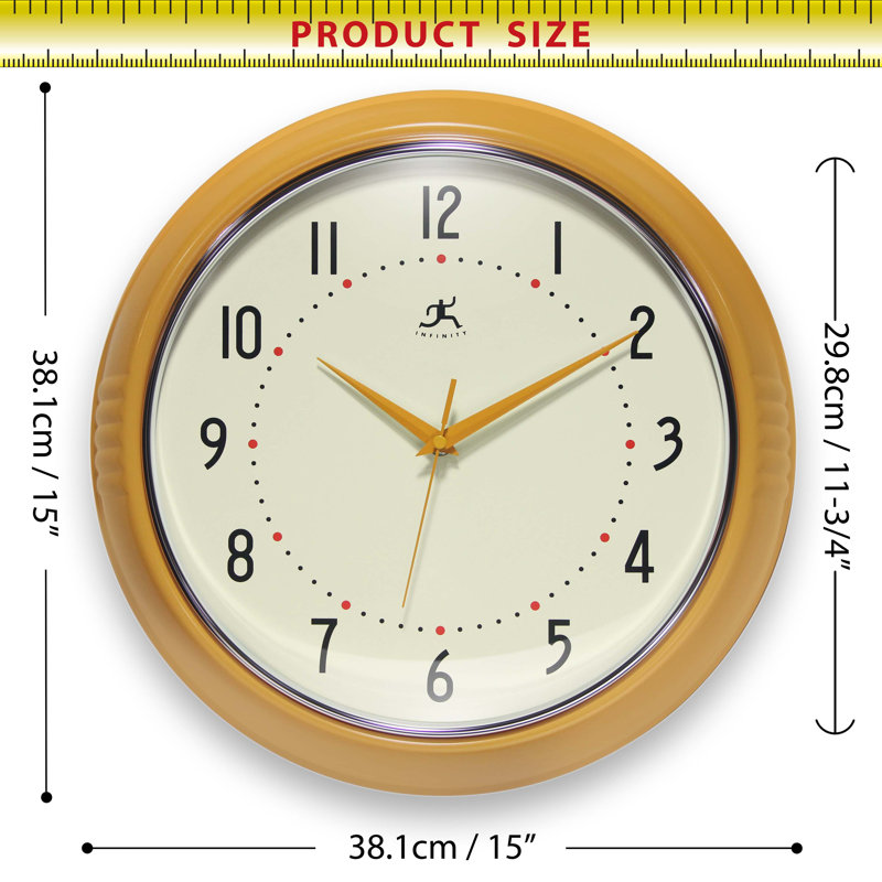 Horloge murale Desdra, Grand, Safran
