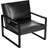 Eritrea Faux Leather Armchair-1724697858