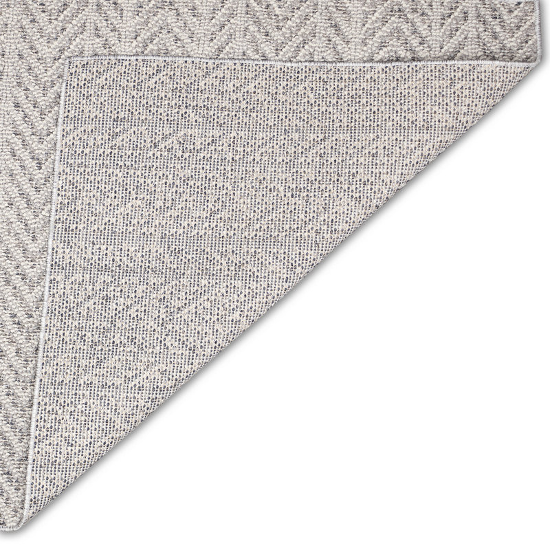 Tapis rectangulaire argenté tissé à la machine
