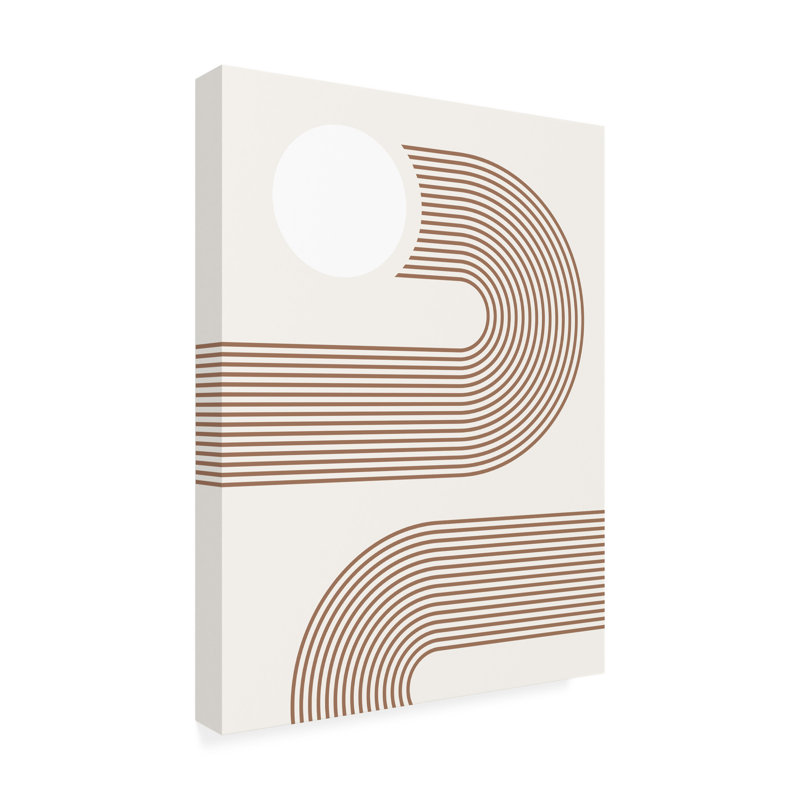 " Beige Arc No.2 ", 47" H x 35" W x 2" D