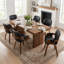 Fauteuil pivotant rembourré en similicuir Dundrod-123200611