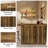 L-Shaped Home Bar Cabinet, 4-Tier Corner Liquor Bar Table-1662072041