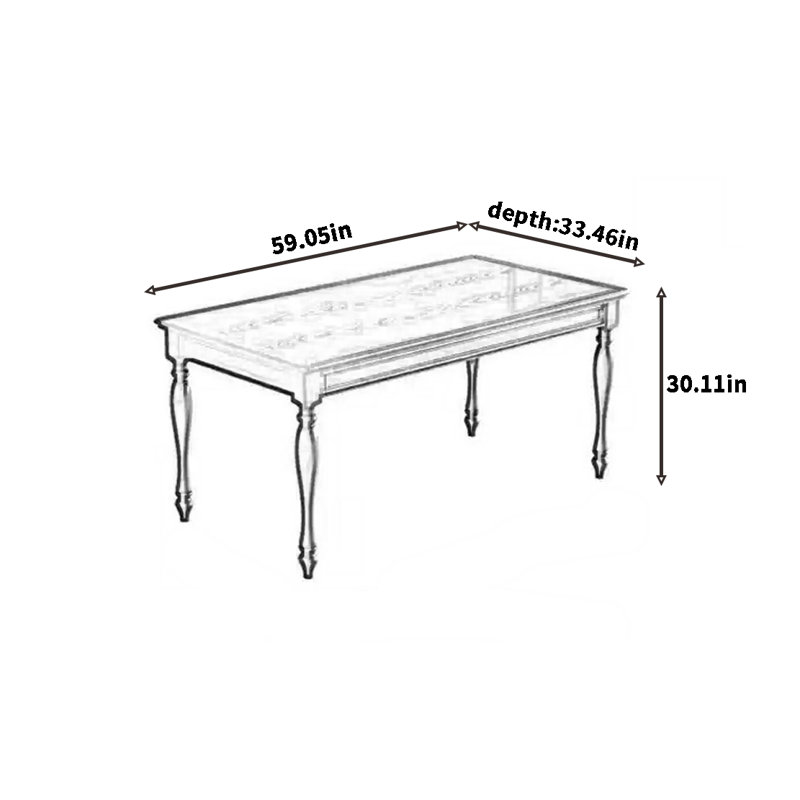 Anaceli, H 30,11 po x L 59,05 po x l 33,46 po