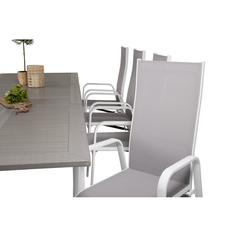 Jayesh 8 - Person Patio Dining Set with Extendable Rectangular Table