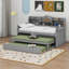 Lit de jour simple en bois avec 2 gigognes simples Donashia-5148221