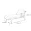 Chaise de loisir simple en bois massif