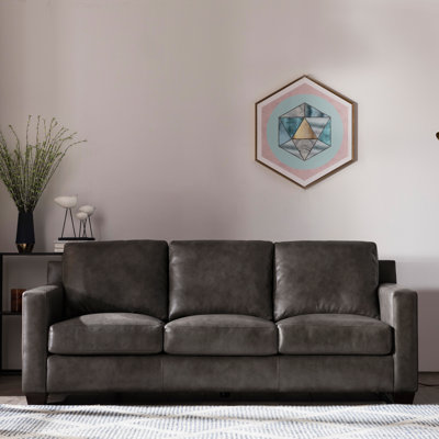 Canapé en cuir 83,5 po Coveale