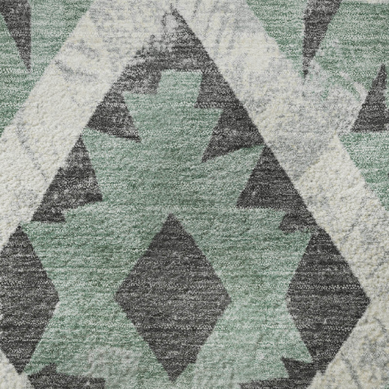 Premium Machine Washable Crestover AMF1878 Aztec Rug, Rectangle 10' x 14'