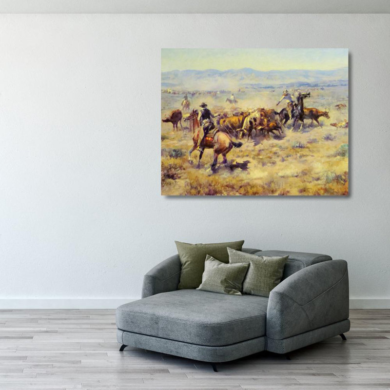 The Round-Up, 28" H x 36" W