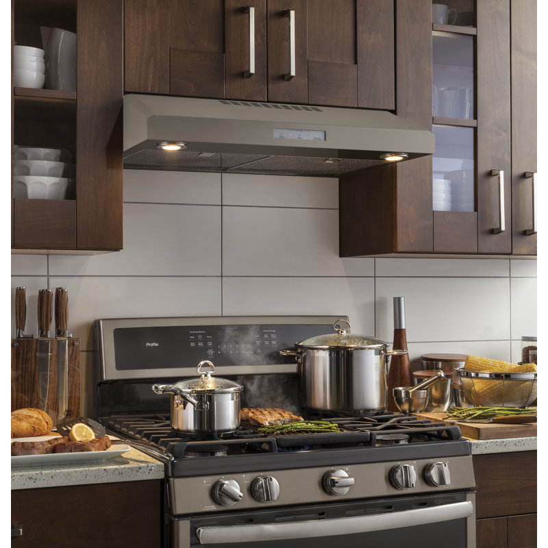 30" 390 CFM Convertible Under Cabinet Range Hood with Night Light, Stainless Steel, 30"