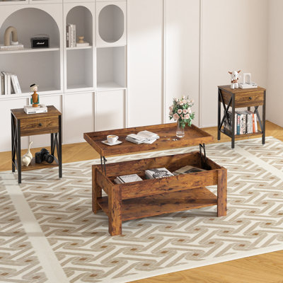 Ensemble de tables basses 3 pièces Berardina