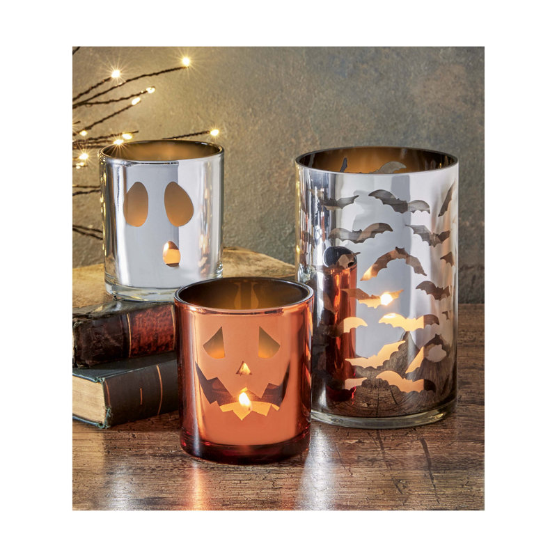 Jack O'Lantern Mercury Tealight Holder