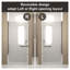 Porte de douche pivotante 32 po x 72 po avec verre trempé de 6 mm, demi-cadre en aluminium chromé, film antidéflagrant pour la séparation de la salle de bain à sec ou à sec