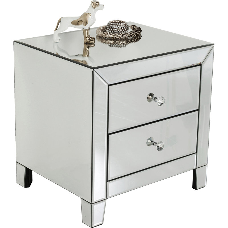 Luxury 2 Drawer Bedside Table