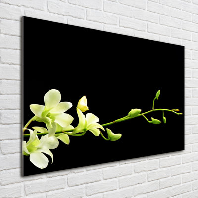 Orchid - No Frame Print on Glass