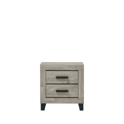 Gray Nightstand With Functional Drawers - 4" Floor , Convenient Storage Stylish For Bedroom Decoration 31.15 Lb Weight, Compact Size