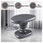 Table de bout Charlene Grey High Gloss - Table d'appoint de salon contemporaine avec base en métal robuste