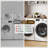 Washer Dryer Countertop 54"x27.5", Retro Finish Laundry Topper with Edge & Non-Slip Pad-123949460