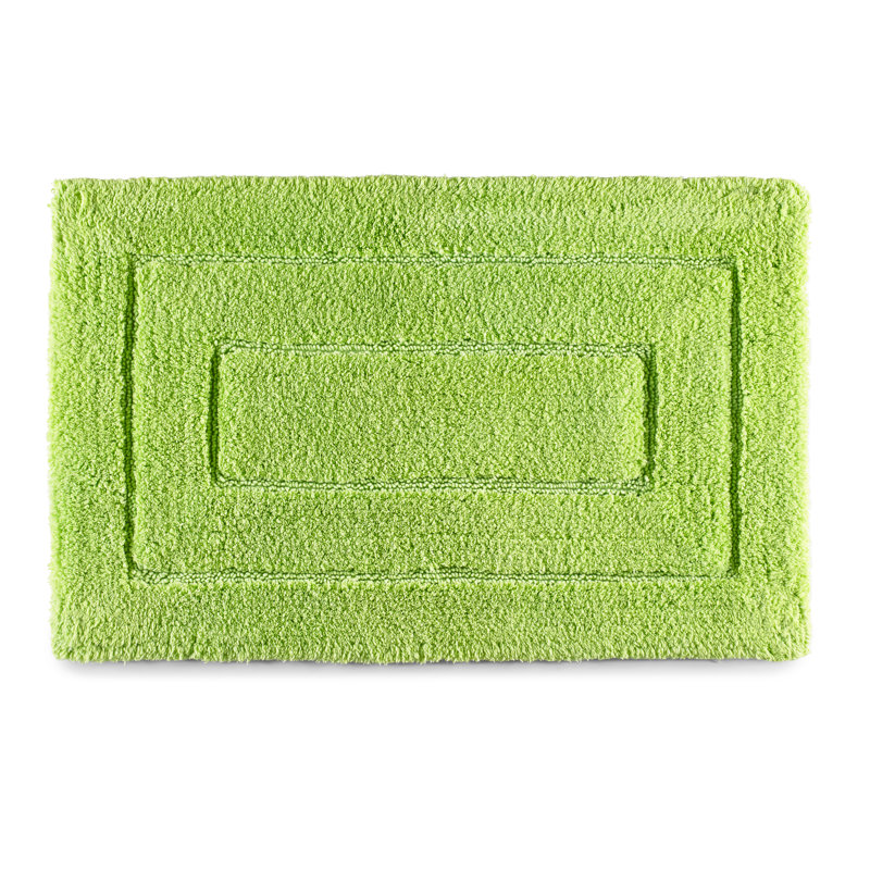 Estabrook Cotton Blend Non-Slip Bath Rug, 20" H x 32" W, Kiwi