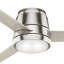 Ventilateur de plafond encastré à DEL 3 pales 54 "avec commande murale et ensemble d'éclairage inclus Commodus-45186175