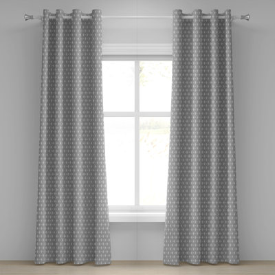 Rideau de fenêtre à 2 panneaux avec œillets Astoria Grand Victorian, 50 po x 108 po, blanc