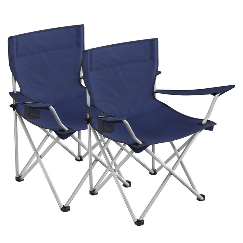 Akeya Folding Camping Chair, Dark Blue