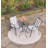 Round 2 - Person 60cm Long Bistro Set with Cushions