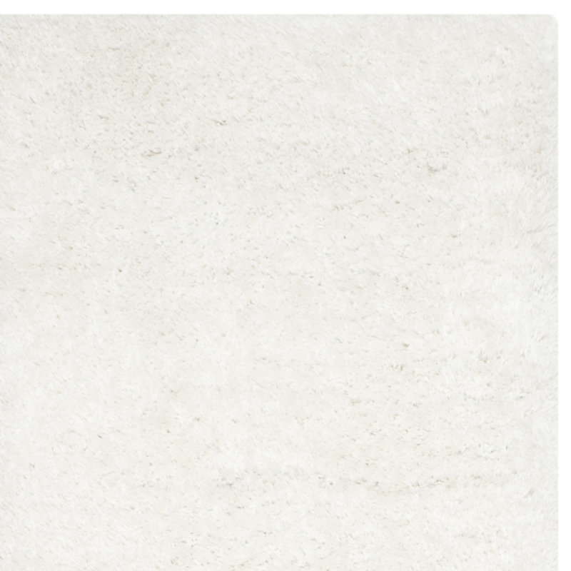 Tapis blanc Delane, Carré 6 pi