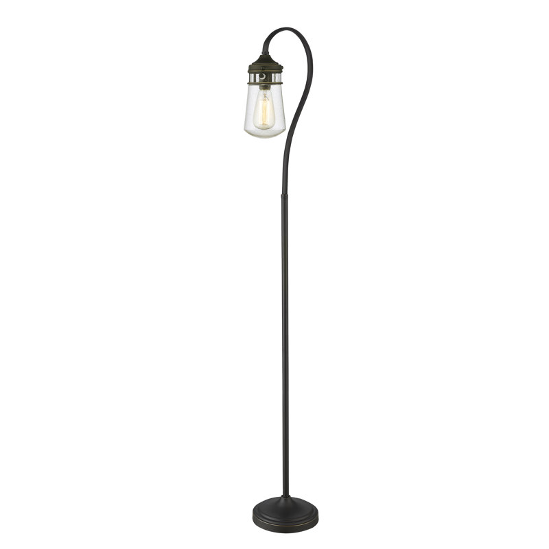 Lampe sur pied arquée 58 po Edsell, Bronze vieilli