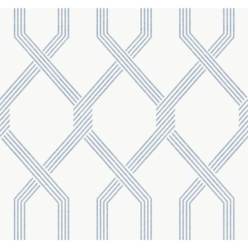 Palisade Geometric Wallpaper Double Roll, Blue