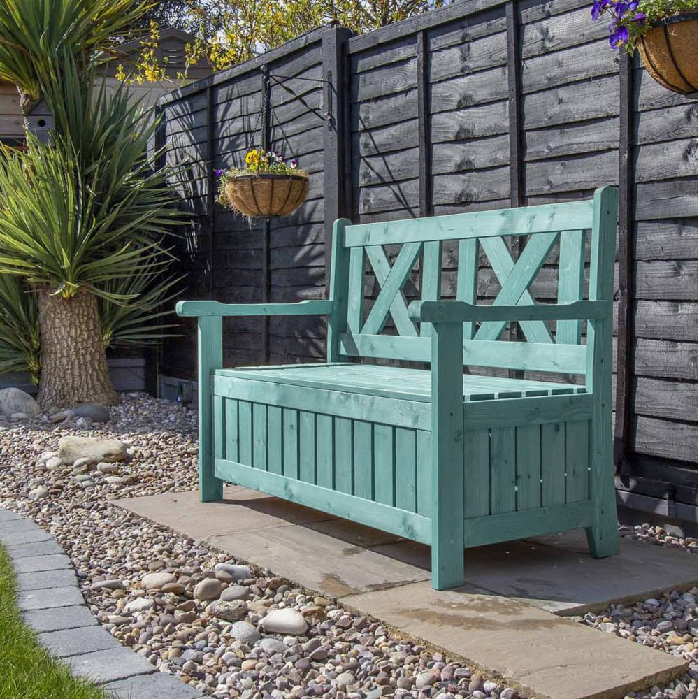 Wooden Under Seat Storage Bench