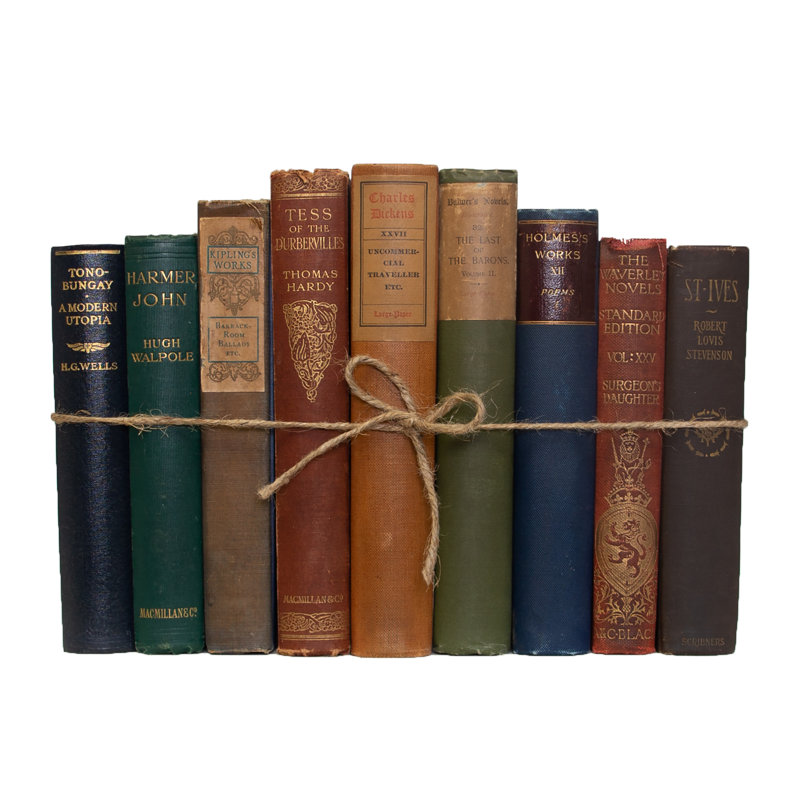 Livres décoratifs - Ensemble de livres Vintage Classics - 1 pied de livres