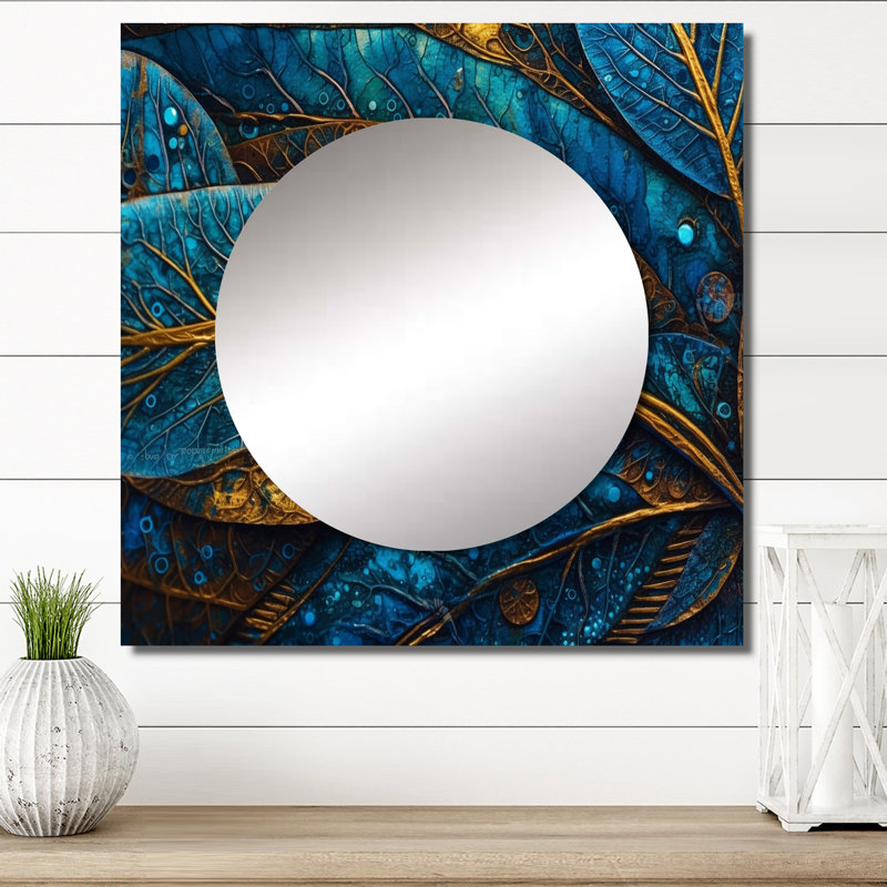 Art mural miroir de salon prédo, 36 po x 36 po