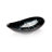 Novatto 14.5'' Black/Silver Glass Oval Bathroom Sink-94225043
